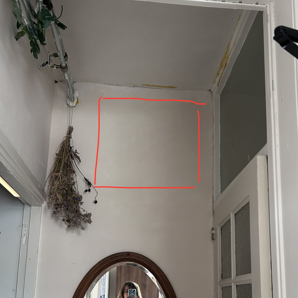 Foto bij klus: Doorkijk in gipswand en plafond in Rotterdam