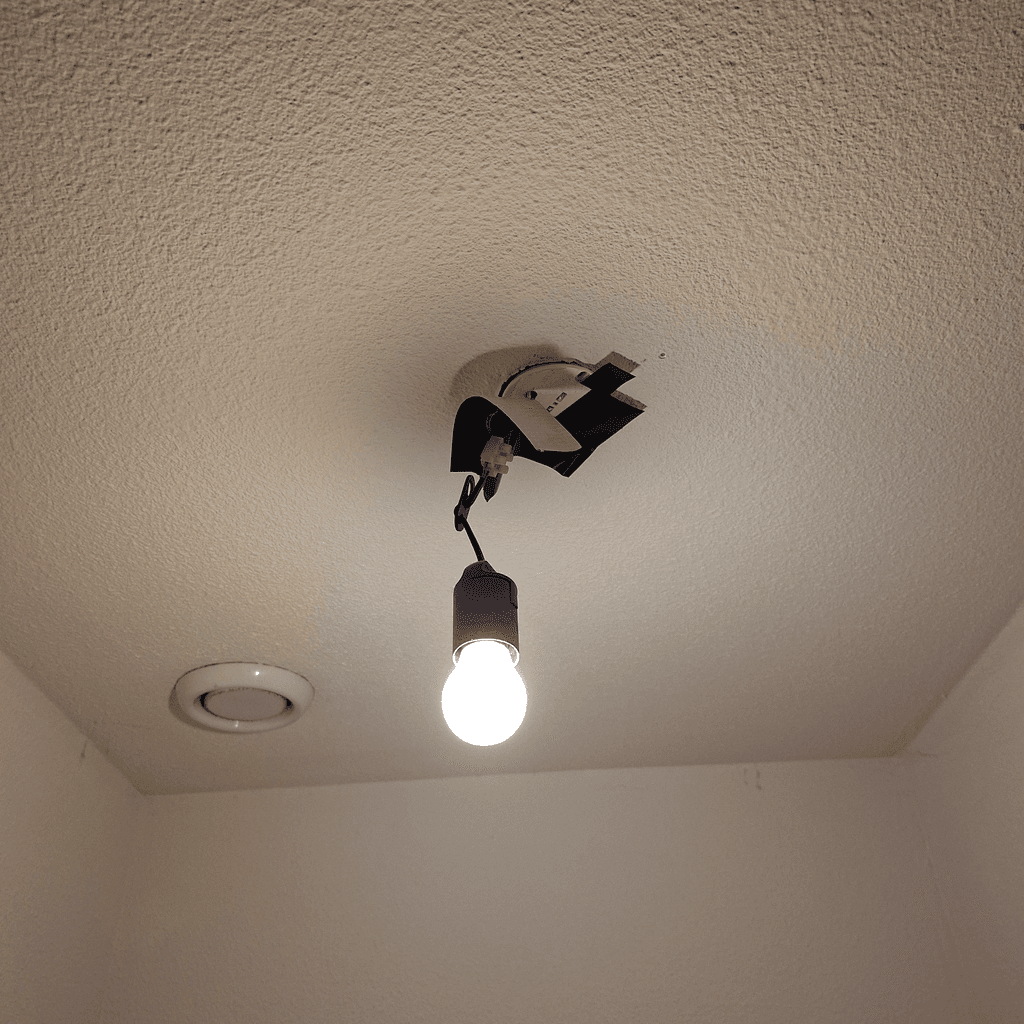 Foto bij klus: Plafondlamp ophangen en aansluiten in Amsterdam